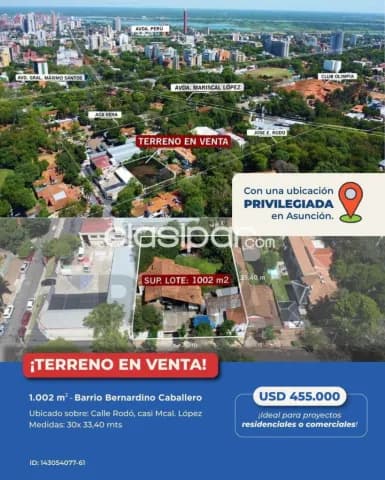 Excelente oportunidad de inversión - venta terreno en barrio bernardino caballero de asunc — foto 2