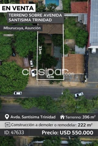 de terreno s/ Avda. Santísima Trinidad