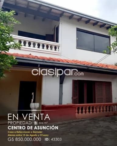 En venta casa a remodelar zona Centro de Asunción, foto 2