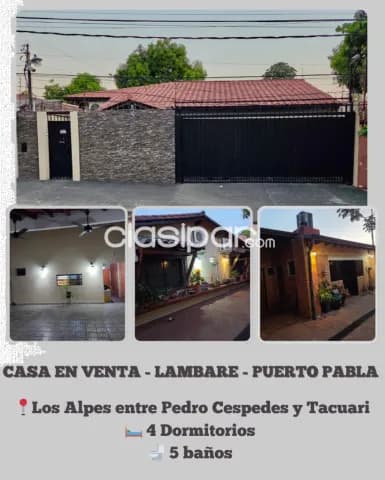 Casa en venta - lambare - puerto pabla, foto 3