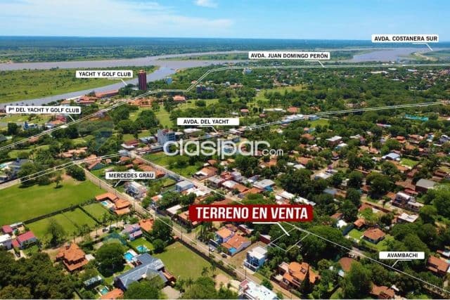 En venta terreno en Lambaré - zona yacht