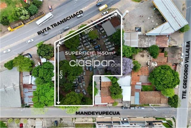 Amplio terreno c/39mtrs de frente s/avda.transchaco salida calle a calle-loma pyta — foto 4