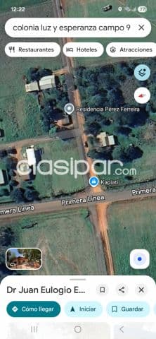 terreno en Campo 9 , camino a Raúl Arsenio Oviedo