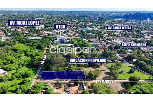 Terreno de 2.864 m2 en esquina en Fernando de la Mora z/ norte!! — foto 4