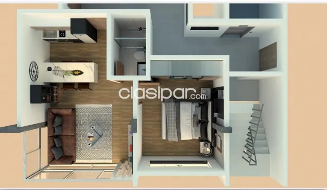 En venta departamento de 1 dormitorio en el centro de Asunción, foto 3