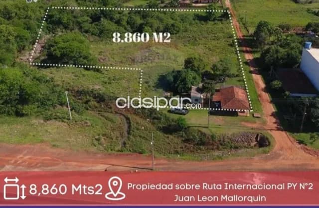 Terreno en juan leon mallorquin sobre ruta — foto 2