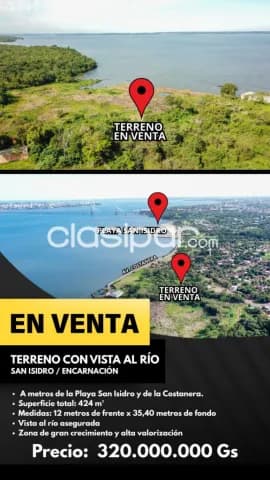 Terreno con vista privilegiada al río - A metros de la Playa San Isidro y de la Costanera, foto 2