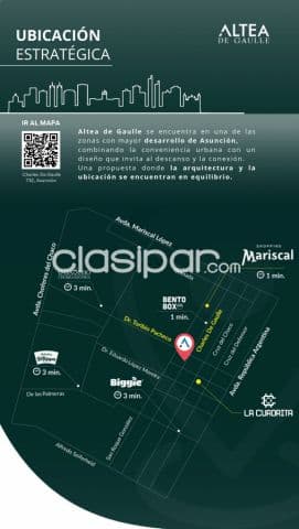 🚀 Altea De Gaulle - Monoambiente Smart en el corazón de Villa Morra