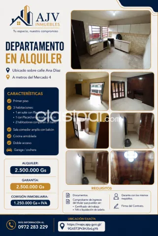 departamento de 3 habitaciones con Cochera — foto 2