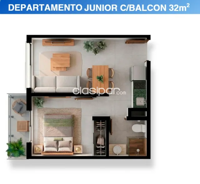 Zuba centro don bosco - 1 dormitorio con balcón — foto 5