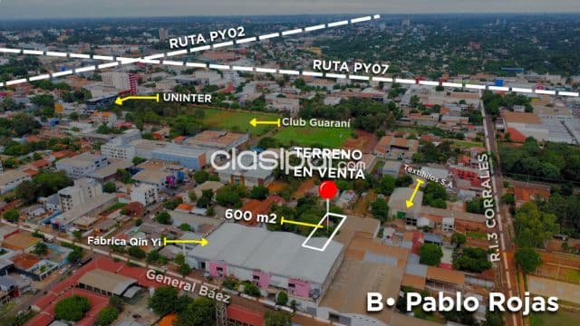 Terreno 600 m2 en km 3.5. Ciudad del Este