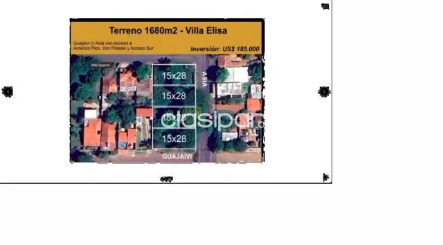Terreno en Esquina · 4 Lotes 15x28 m · Villa Elisa · Ideal Inversores — foto 4