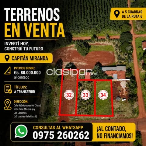 8 terrenos en capitán miranda — foto 2