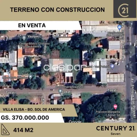 Terreno 414 m² Villa Elisa - con Construcción - Ideal Inversión — foto 3