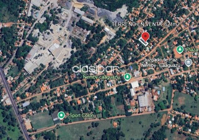 Terreno 621m2 en Ñemby - Barrio Caaguazú - Excelente Zona