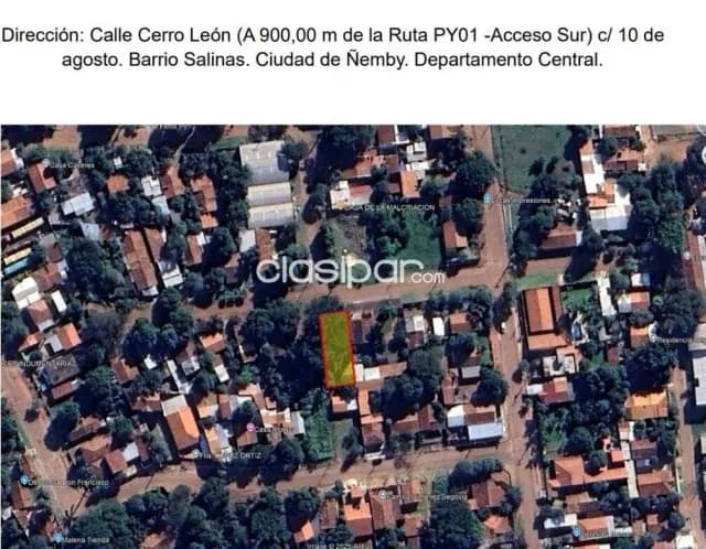 Terreno 360 m² con casita 60 m² – Vista Alegre Ñemby a 900m de Ruta 1 — foto 4