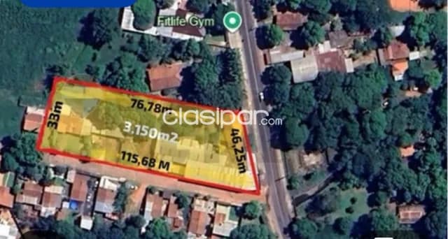 Terreno 3.150 m2 esquina c/46,25 m2 d frente San Lorenzo bo.san luis s/avda.la victo — foto 3