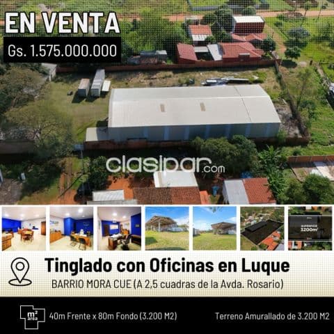 tinglado industrial con oficinas en Luque — foto 1