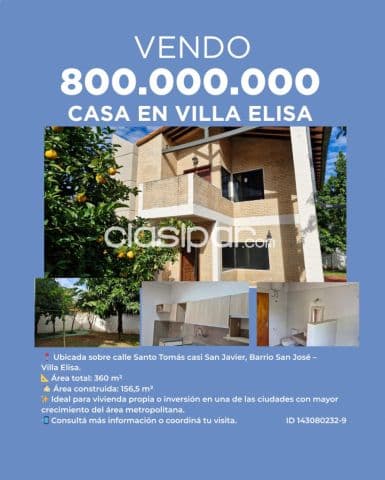Oportunidad en Villa Elisa - barrio San José
