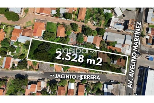 Terreno de 2.528 m2 es esquina, San Lorenzo