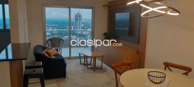 En alquiler departamento full amoblado en el Edificio Fortaleza Molas