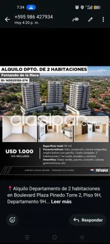 Departamento en fdo.de la mora, foto 2