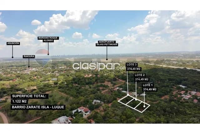 3 terrenos juntos en isla zárate - Luque - 1.122 m2 — foto 2