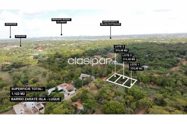 3 terrenos juntos en isla zárate - Luque - 1.122 m2 — foto 4