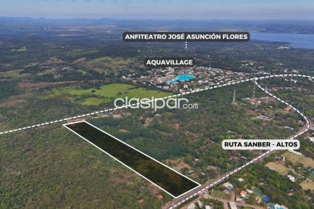 Terreno en venta con frente estrategico sobre ruta san ber altos