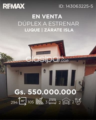 Dúplex en venta – zárate isla, Luque ✨🏡