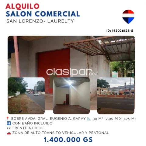 Salon comercial- San Lorenzo, laurelty sobre av, foto 2