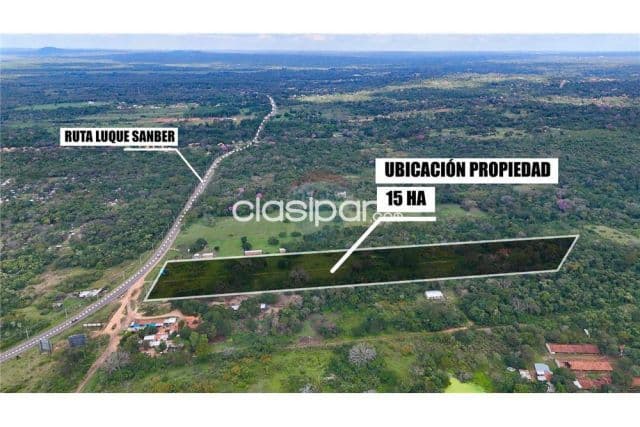 🔥 15 hectáreas en venta sobre ruta Luque – San Bernardino
