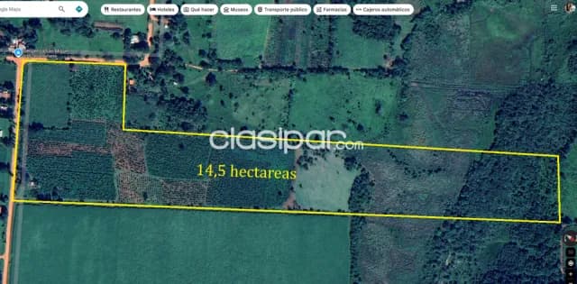 terreno 14,5 hectarias en Carlos Pfam cerca de Planta Urbana y Colonia ind, foto 2