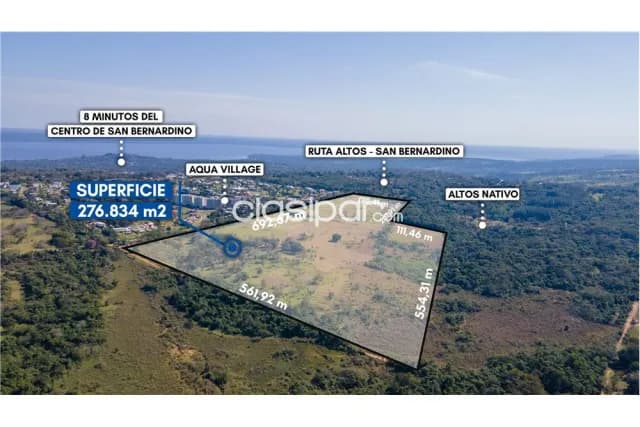 terreno 270000 m2- Altos- cerca de Aqua Village y al barrio cerrado Altos Nativo — foto 3