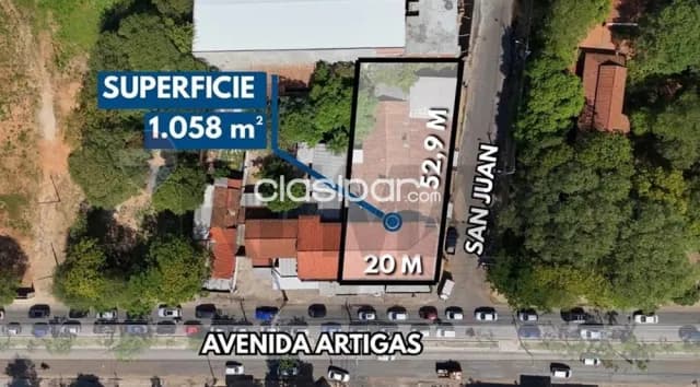 Terreno en esquina sobre la avenida artigas 📌 Asunción, foto 2