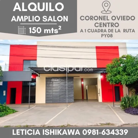 Coronel oviedo – alquilo salón con oficina, foto 3