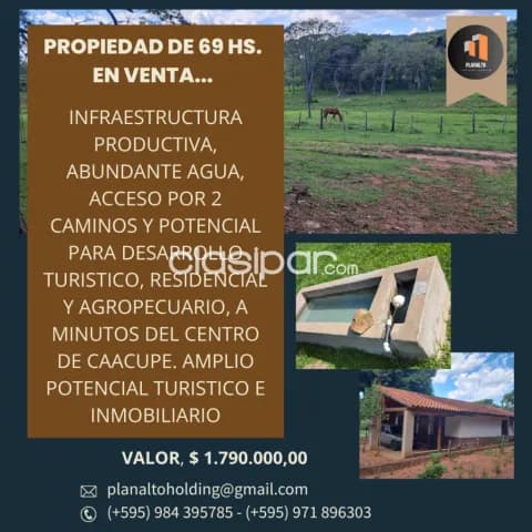 69 hectareas a minutos de caacupe — foto 2