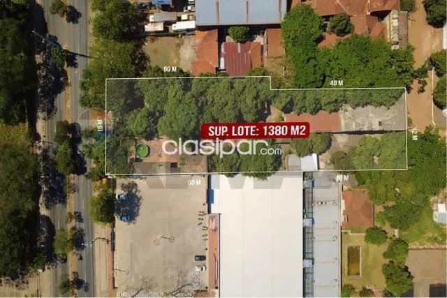 Terreno FM2 sobre Avda. Félix Bogado 1.380 m² Asunción 📌, foto 3