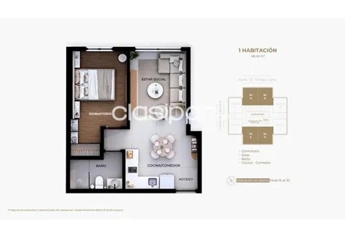 ÆTHER - 1 Dormitorio, foto 2