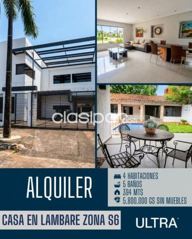 Casa en alquiler en Lambaré | Amplitud, privacidad y confort