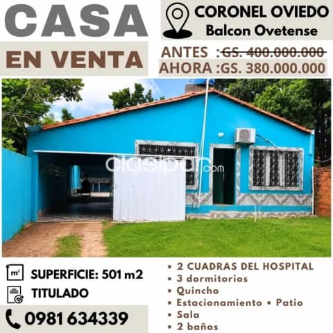 Casa en venta en Coronel Oviedo – Zona Balcón Ovetense — foto 4