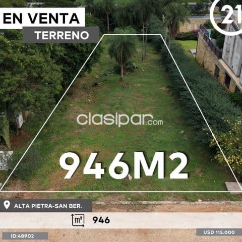 Vendo-terreno en barrio cerrado alta pietra San Bernardino