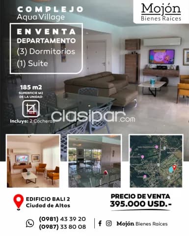 En venta departamento en el complejo aqua village en la ciudad de altos — foto 2