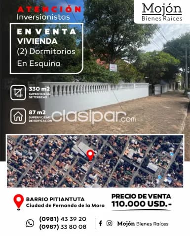 En venta casa en el barrio pitiantuta de la ciudad de Fernando de la Mora (zona sur), foto 2