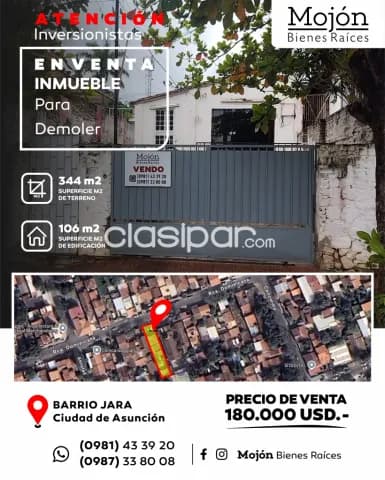 En venta inmueble en barrio Jara de la ciudad de Asunción — foto 2