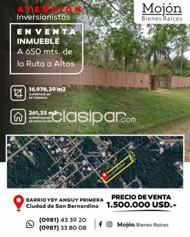 En venta casa para remodelar o demoler en barrio yby anguy primera - san bernarido