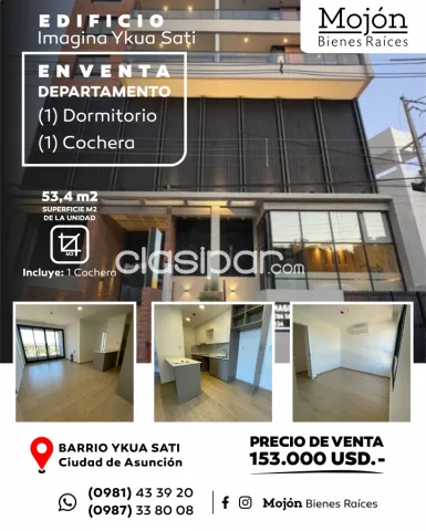 En venta departamento de un (1) dormitorio en el edificio imagina ycua sati, foto 2