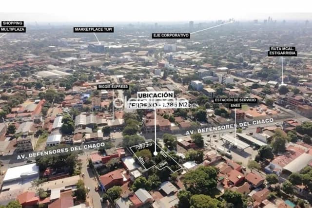 Propiedad comercial 1.286 m2 s/defensores del chaco zona abasto-fdo.de la mora — foto 2