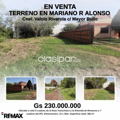 Terreno en venta Mariano Roque Alonso, foto 3