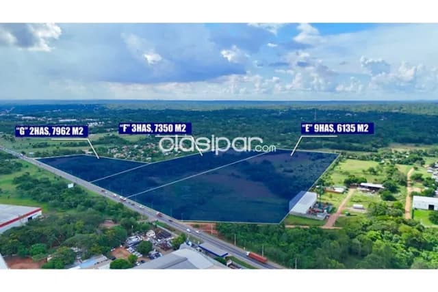 Terreno de 9,6 ha sobre acceso sur – ypané — foto 3